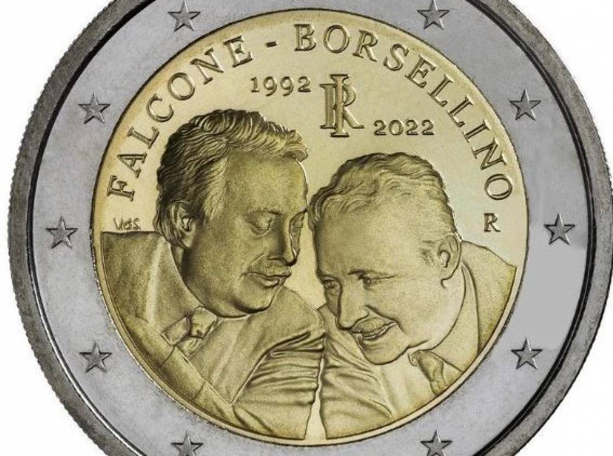 La Zecca dello Stato ricorda Falcone e Borsellino a 30 anni dalle stragi di mafia, con una moneta da due euro