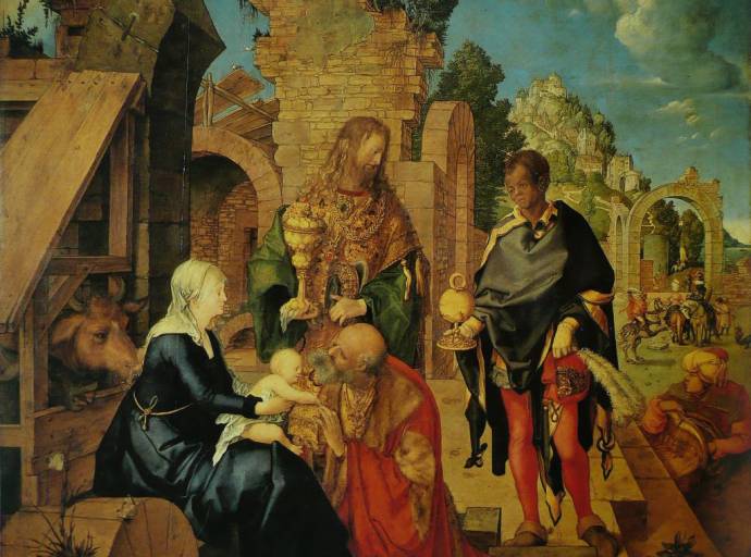 L'Adorazione dei Magi di capolavoro di Albrecht  Dürer, protagonista del Rinascimento tedesco ed europeo