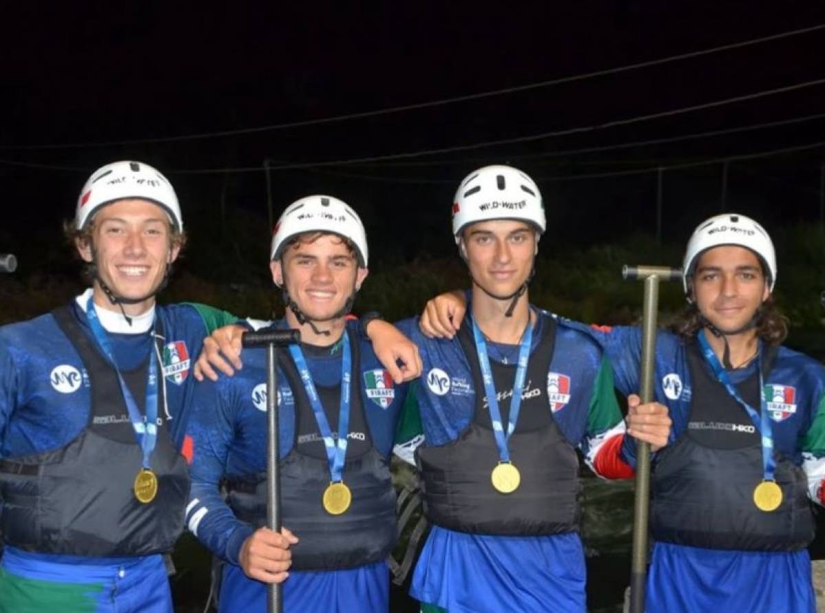 Mondiali U19-U23: capolavoro azzurro sulle rapide di Solkan.Movimento e Natura di Volpiano scrive la pagina più scintillante del rafting giovanile italiano