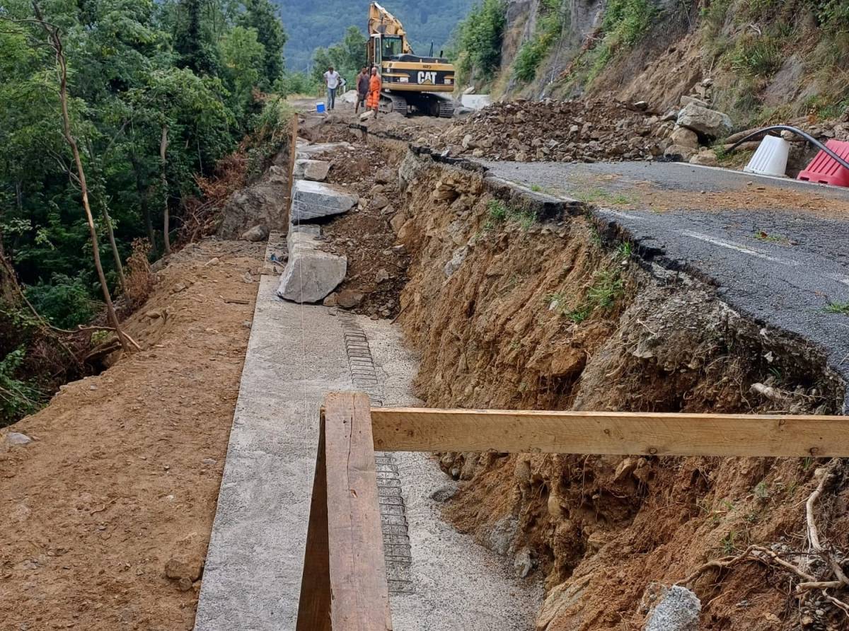 Chiaverano, riapre la Provinciale 74 dopo il crollo causato dal maltempo di aprile: conclusi i lavori urgenti nel rispetto dei criteri ambientali