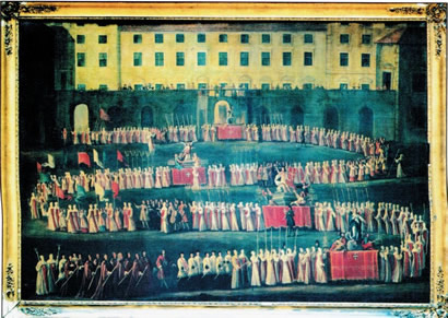 quadro processione ordine mauriziano torino